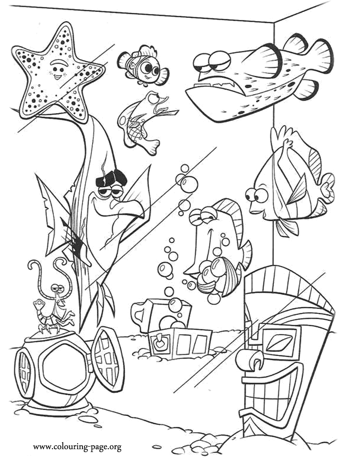Plansa de colorat cu Finding Nemo 15 7